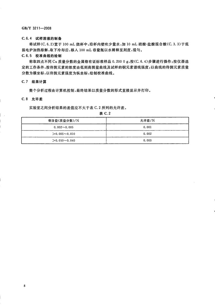 金屬鉻國家標準GB/T3211-2008